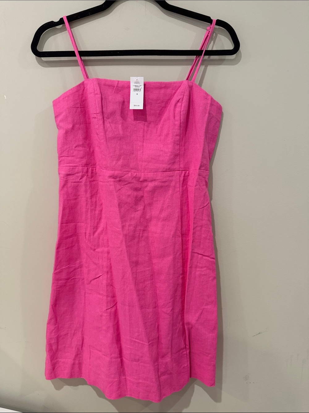 GAP Bright Pink Spaghetti-Strap Mini Dress